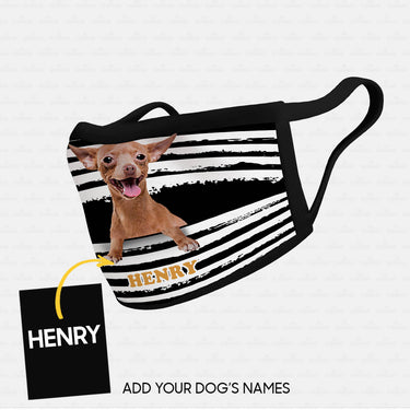 Personalized Dog Gift Idea - Chihuahua In The Middle For Dog Lovers - Cloth Mask